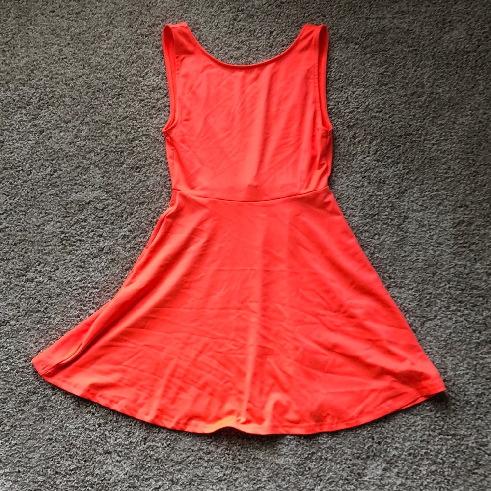 Neon Pink skater dress from H&M size S